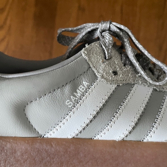adidas gazelle silver green womens adidas Originals adidas Samba XLG Platform Samba Leather Sneakers IE39 main image 1